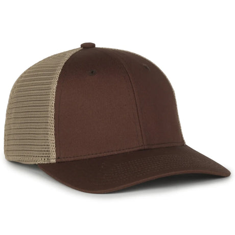 Outdoor Cap FLX672M Pro Round Crown Structured Trucker Hat Unisex Accessories Hats & Caps