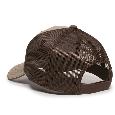 Outdoor Cap GWT-101M Cotton Twill Garment Washed Structured Trucker Hat Unisex Accessories Hats & Caps