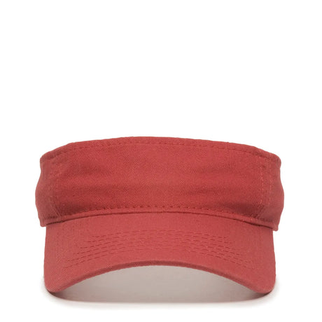 Outdoor Cap GWTV-100 Garment Washed Cotton Twill Visor Unisex Accessories Hats & Caps