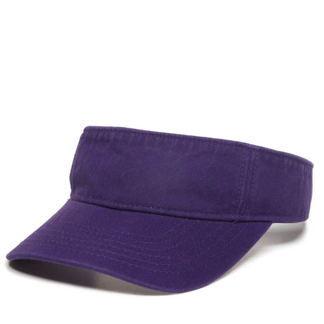 Outdoor Cap GWTV-100 Garment Washed Cotton Twill Visor Unisex Accessories Hats & Caps