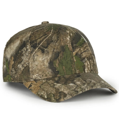 Outdoor Cap 350 Canvas Camo Structured Solid Back Hat Unisex Accessories Hats & Caps
