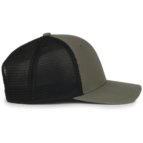 Outdoor Cap FLX672M Pro Round Crown Structured Trucker Hat Unisex Accessories Hats & Caps