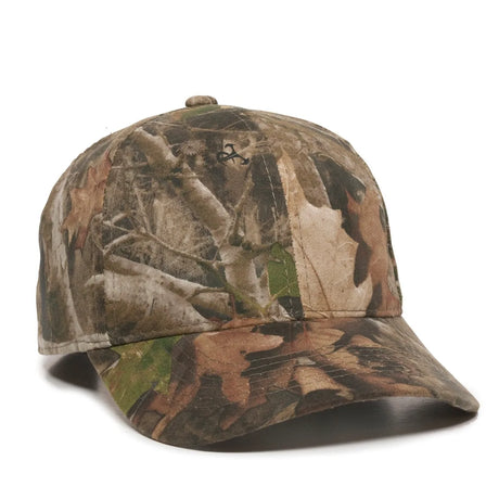 Outdoor Cap 350 Canvas Camo Structured Solid Back Hat Unisex Accessories Hats & Caps