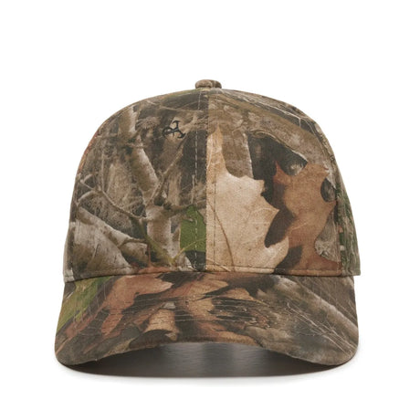 Outdoor Cap 350 Canvas Camo Structured Solid Back Hat Unisex Accessories Hats & Caps