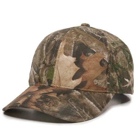 Outdoor Cap 350 Canvas Camo Structured Solid Back Hat Unisex Accessories Hats & Caps