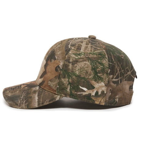 Outdoor Cap 350 Canvas Camo Structured Solid Back Hat Unisex Accessories Hats & Caps