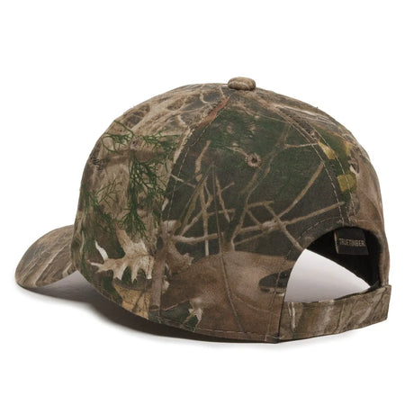 Outdoor Cap 350 Canvas Camo Structured Solid Back Hat Unisex Accessories Hats & Caps