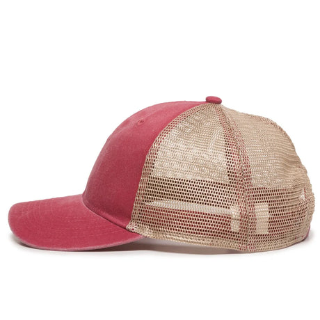 Outdoor Cap PNY-100M Heavy Washed Structured Trucker Hat Unisex Accessories Hats & Caps