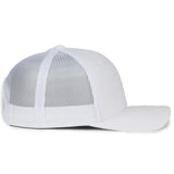 Outdoor Cap MB2020 Contrast Construction Stitch Structured Trucker Hat Unisex Accessories Hats & Caps