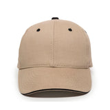 Outdoor Cap GL-845 Contrasting Button and Eyelets Structured Solid Back Hat Unisex Accessories Hats & Caps