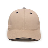 Outdoor Cap GL-845 Contrasting Button and Eyelets Structured Solid Back Hat Unisex Accessories Hats & Caps