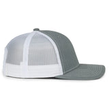 Outdoor Cap MB2020 Contrast Construction Stitch Structured Trucker Hat Unisex Accessories Hats & Caps