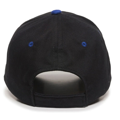 Outdoor Cap GL-845 Contrasting Button and Eyelets Structured Solid Back Hat Unisex Accessories Hats & Caps