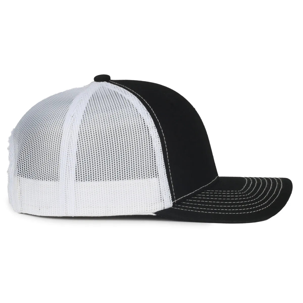 Outdoor Cap MB2020 Contrast Construction Stitch Structured Trucker Hat Unisex Accessories Hats & Caps