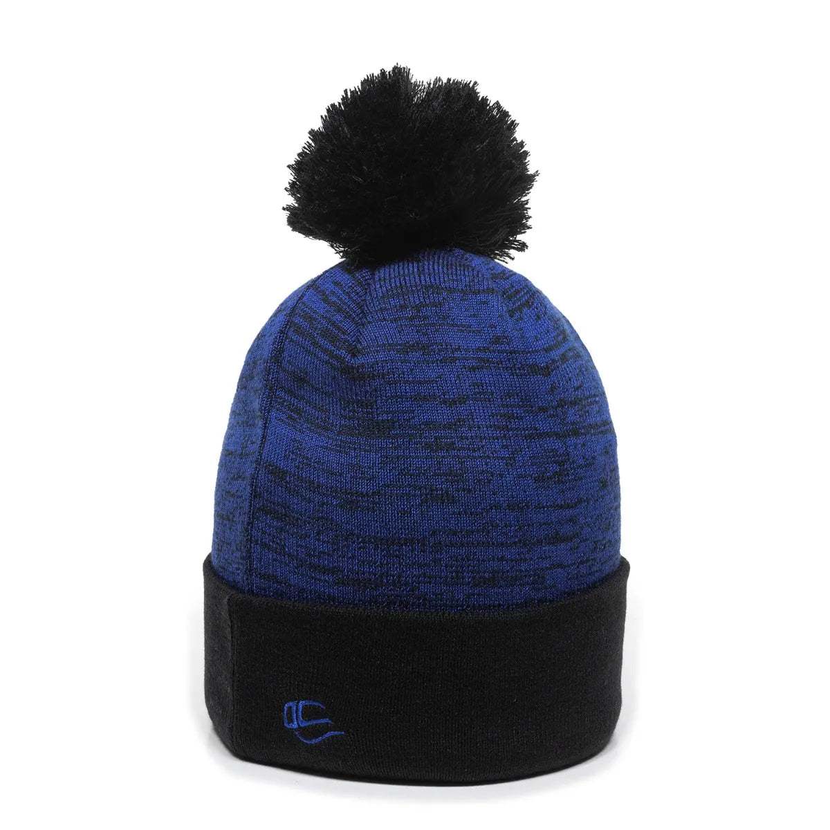 Outdoor Cap PWC-100 Heathered Acrylic Knit Beanie with Pom Unisex Accessories Hats & Caps