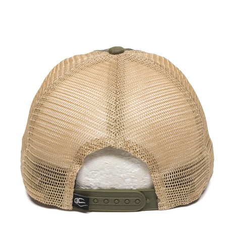 Outdoor Cap PWT-200M Tea-Stained Unstructured Trucker Hat Unisex Accessories Hats & Caps