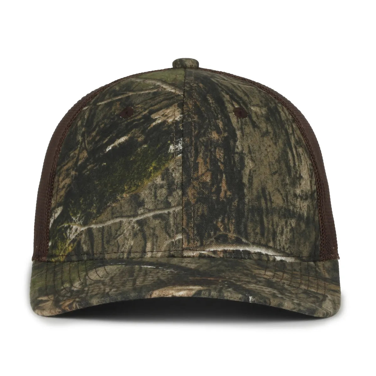 Outdoor Cap MB2020CAMO Canvas Camo Contrast Structured Trucker Hat Unisex Accessories Hats & Caps