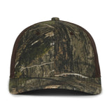 Outdoor Cap MB2020CAMO Canvas Camo Contrast Structured Trucker Hat Unisex Accessories Hats & Caps