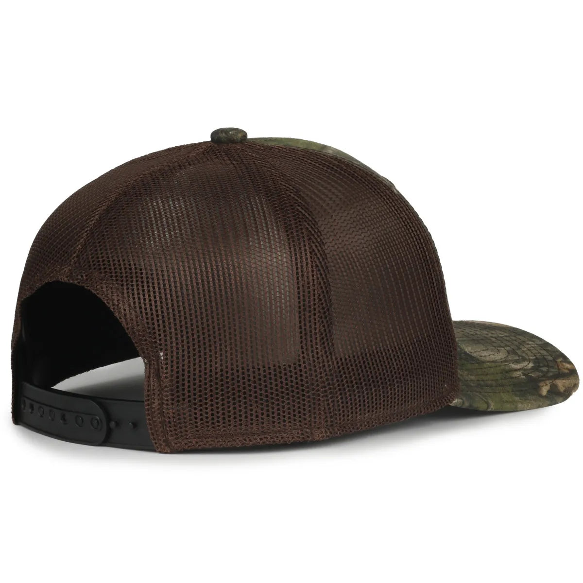 Outdoor Cap MB2020CAMO Canvas Camo Contrast Structured Trucker Hat Unisex Accessories Hats & Caps