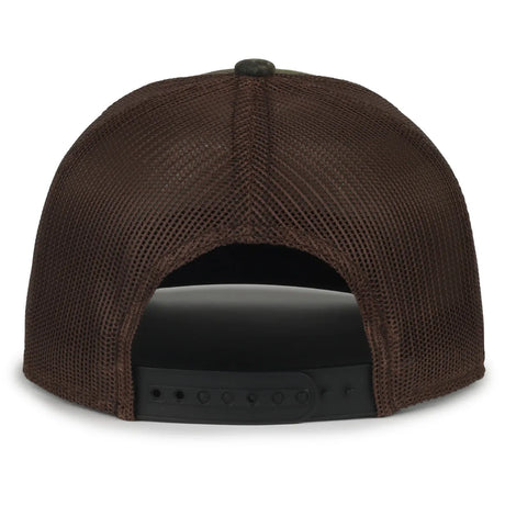Outdoor Cap MB2020CAMO Canvas Camo Contrast Structured Trucker Hat Unisex Accessories Hats & Caps