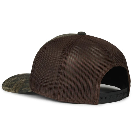 Outdoor Cap MB2020CAMO Canvas Camo Contrast Structured Trucker Hat Unisex Accessories Hats & Caps