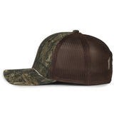 Outdoor Cap MB2020CAMO Canvas Camo Contrast Structured Trucker Hat Unisex Accessories Hats & Caps