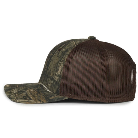 Outdoor Cap MB2020CAMO Canvas Camo Contrast Structured Trucker Hat Unisex Accessories Hats & Caps