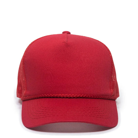 Outdoor Cap GL-155 Visor with Cord Structured Trucker Hat Unisex Accessories Hats & Caps