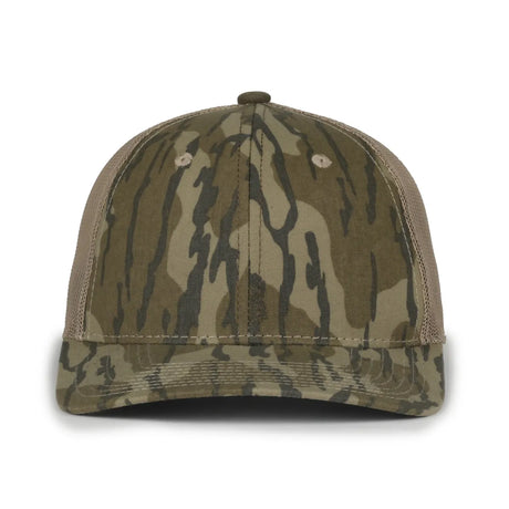 Outdoor Cap MB2020CAMO Canvas Camo Contrast Structured Trucker Hat Unisex Accessories Hats & Caps