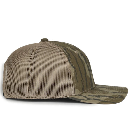 Outdoor Cap MB2020CAMO Canvas Camo Contrast Structured Trucker Hat Unisex Accessories Hats & Caps