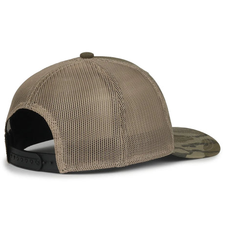 Outdoor Cap MB2020CAMO Canvas Camo Contrast Structured Trucker Hat Unisex Accessories Hats & Caps