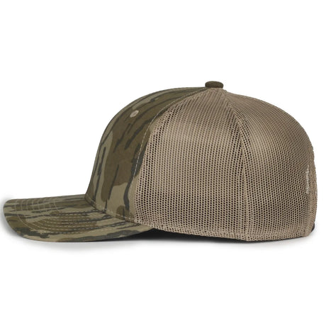 Outdoor Cap MB2020CAMO Canvas Camo Contrast Structured Trucker Hat Unisex Accessories Hats & Caps