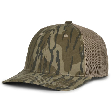 Outdoor Cap MB2020CAMO Canvas Camo Contrast Structured Trucker Hat Unisex Accessories Hats & Caps