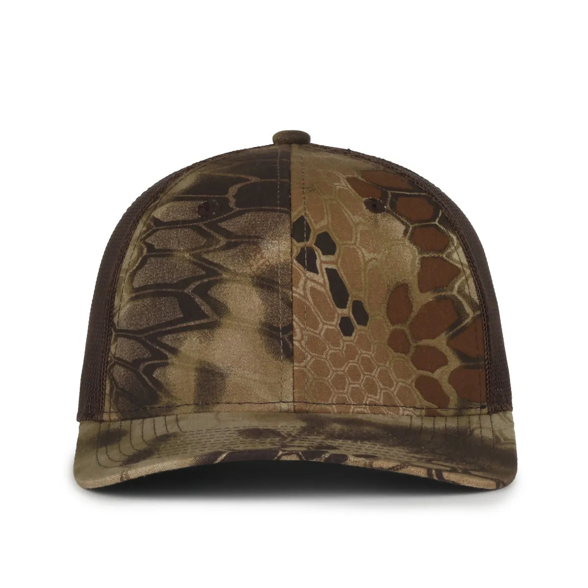 Outdoor Cap MB2020CAMO Canvas Camo Contrast Structured Trucker Hat Unisex Accessories Hats & Caps