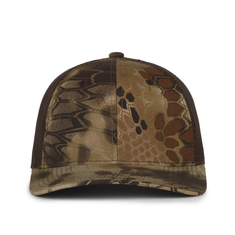 Outdoor Cap MB2020CAMO Canvas Camo Contrast Structured Trucker Hat Unisex Accessories Hats & Caps