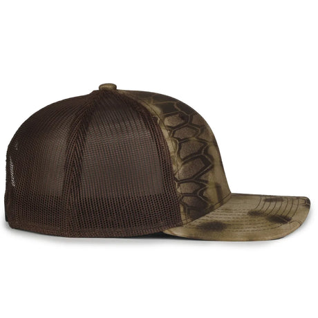 Outdoor Cap MB2020CAMO Canvas Camo Contrast Structured Trucker Hat Unisex Accessories Hats & Caps