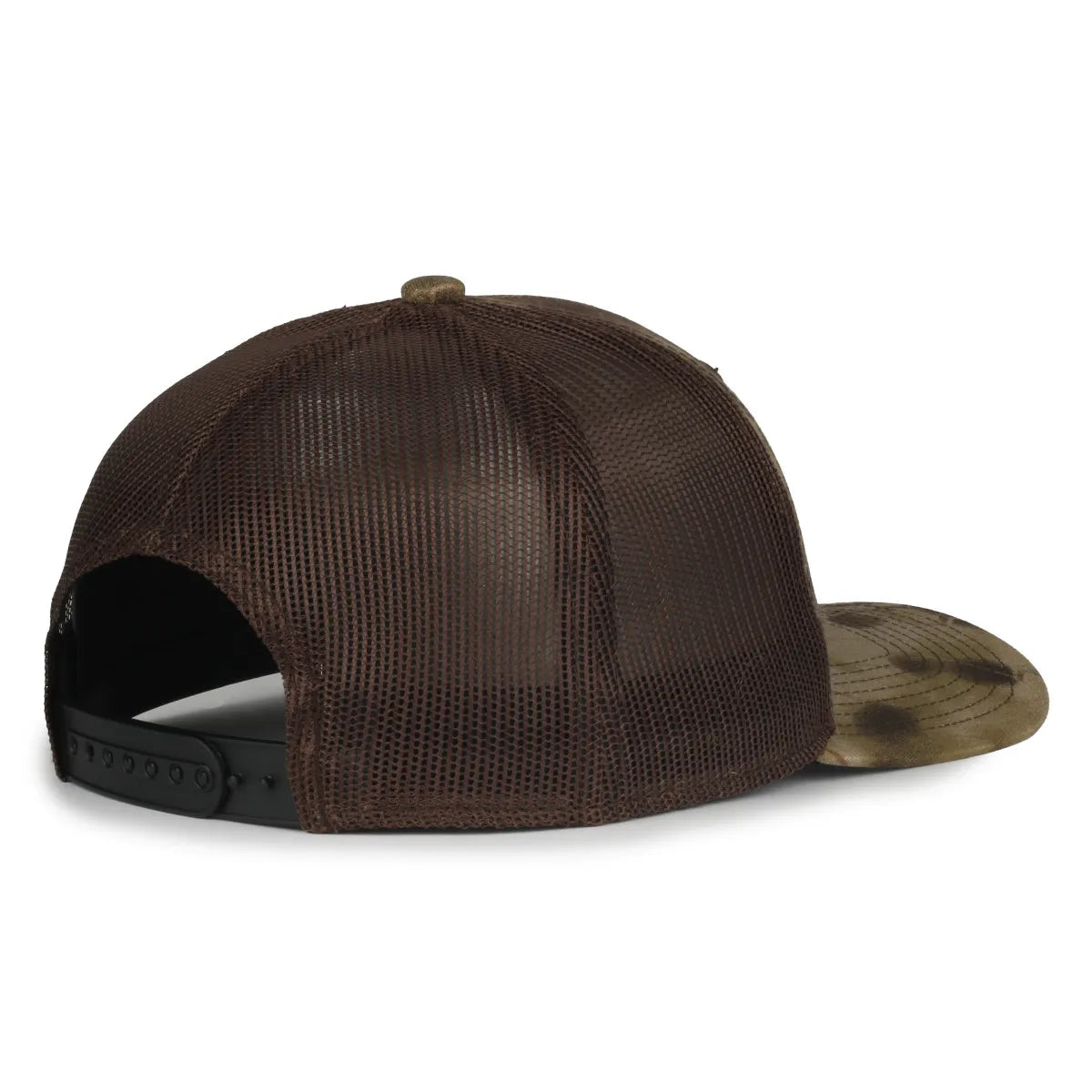 Outdoor Cap MB2020CAMO Canvas Camo Contrast Structured Trucker Hat Unisex Accessories Hats & Caps