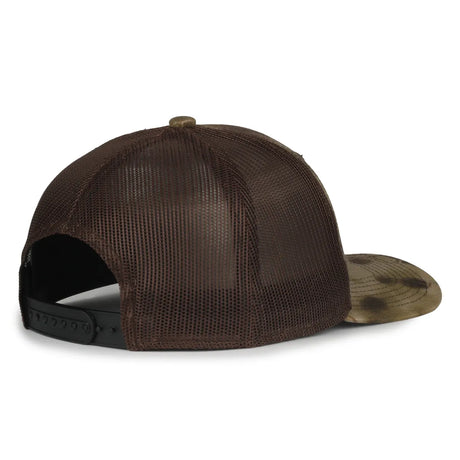 Outdoor Cap MB2020CAMO Canvas Camo Contrast Structured Trucker Hat Unisex Accessories Hats & Caps