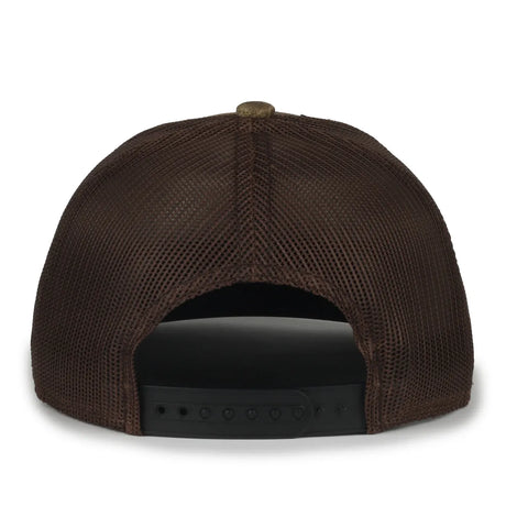 Outdoor Cap MB2020CAMO Canvas Camo Contrast Structured Trucker Hat Unisex Accessories Hats & Caps