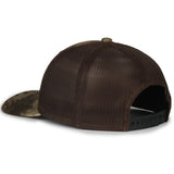 Outdoor Cap MB2020CAMO Canvas Camo Contrast Structured Trucker Hat Unisex Accessories Hats & Caps