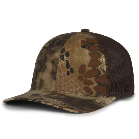 Outdoor Cap MB2020CAMO Canvas Camo Contrast Structured Trucker Hat Unisex Accessories Hats & Caps