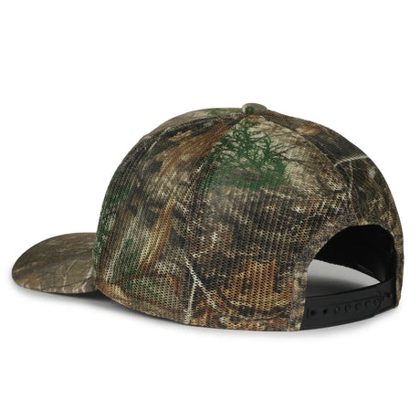 Outdoor Cap MB2020CAMO Canvas Camo Contrast Structured Trucker Hat Unisex Accessories Hats & Caps