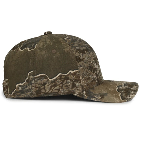 Outdoor Cap MB2021CAMO Canvas Camo Structured Solid Back Hat Unisex Accessories Hats & Caps