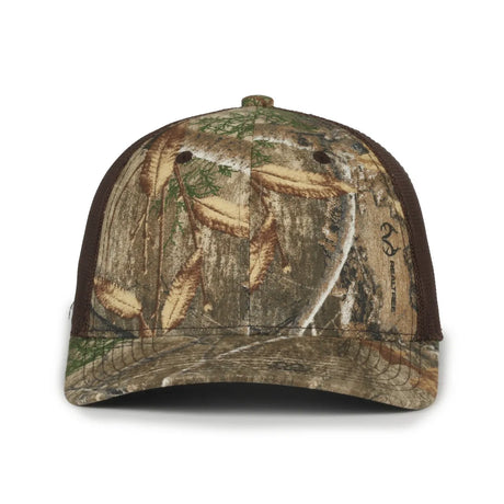 Outdoor Cap MB2020CAMO Canvas Camo Contrast Structured Trucker Hat Unisex Accessories Hats & Caps