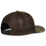 Outdoor Cap MB2020CAMO Canvas Camo Contrast Structured Trucker Hat Unisex Accessories Hats & Caps