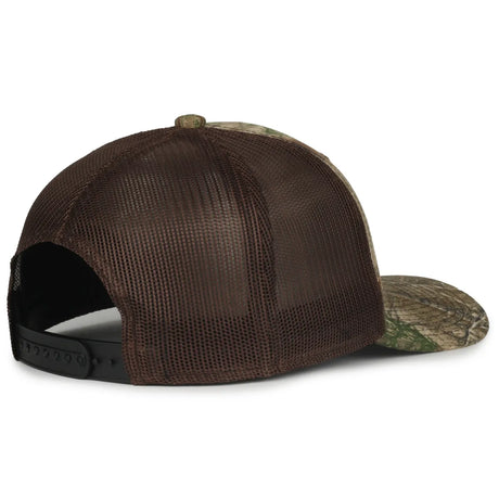 Outdoor Cap MB2020CAMO Canvas Camo Contrast Structured Trucker Hat Unisex Accessories Hats & Caps