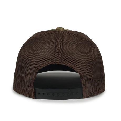 Outdoor Cap MB2020CAMO Canvas Camo Contrast Structured Trucker Hat Unisex Accessories Hats & Caps