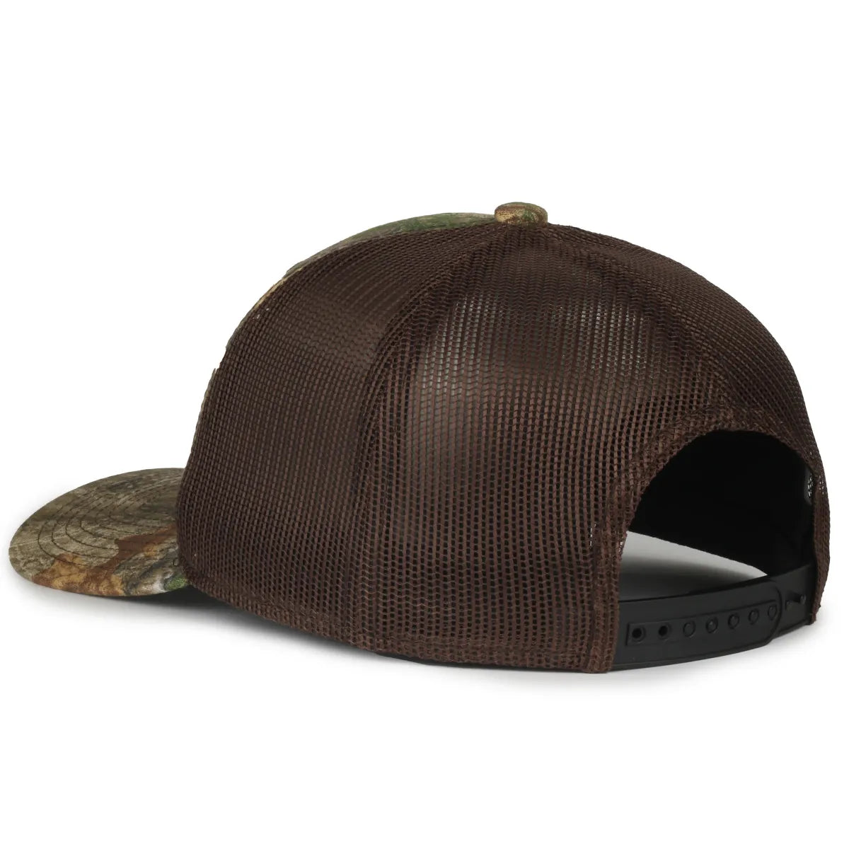 Outdoor Cap MB2020CAMO Canvas Camo Contrast Structured Trucker Hat Unisex Accessories Hats & Caps