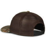 Outdoor Cap MB2020CAMO Canvas Camo Contrast Structured Trucker Hat Unisex Accessories Hats & Caps