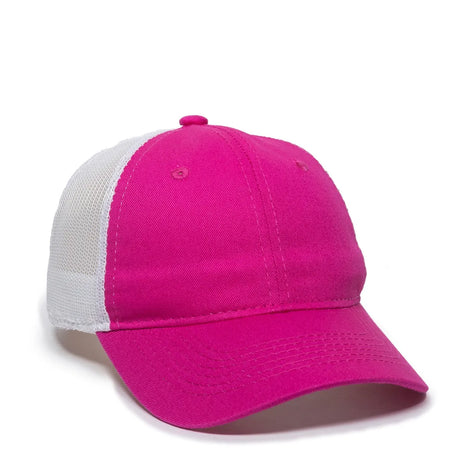 Outdoor Cap FWT-130L Garment Washed Cotton Twill Unstructured Trucker Hat Unisex Accessories Hats & Caps